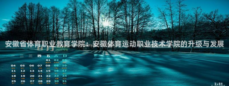 必发官网下载招商：安徽省体育职业教育学院：安徽体育运
