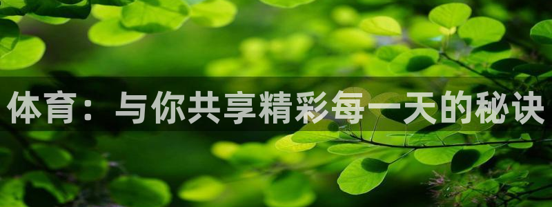 必发官方正版app娱乐网站：体育：与你共享精彩每一天